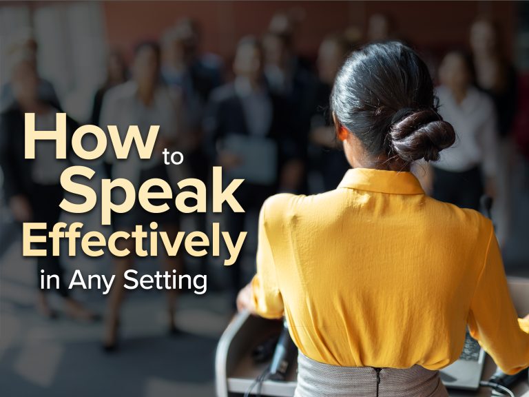 How to Speak Effectively?