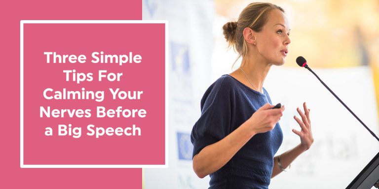 What Calms Nerves before Public Speaking?