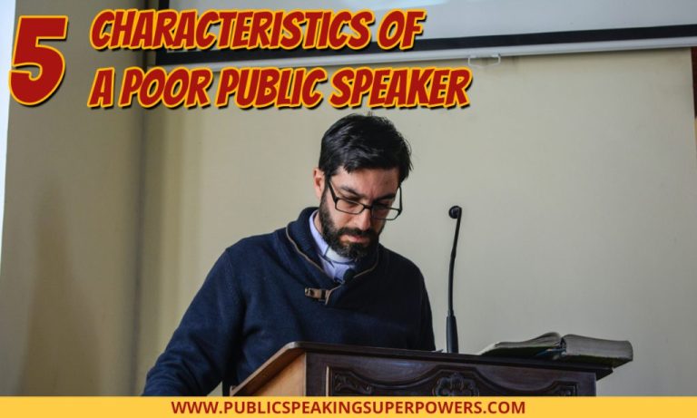 Characteristics of an Ineffective Public Speaker