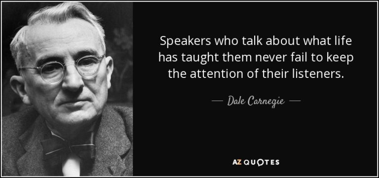 Dale Carnegie Public Speaking Tips