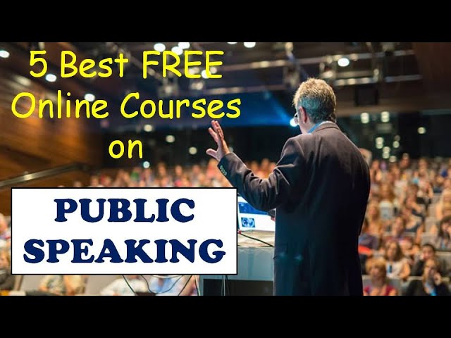 Free Public Speaking Courses Online