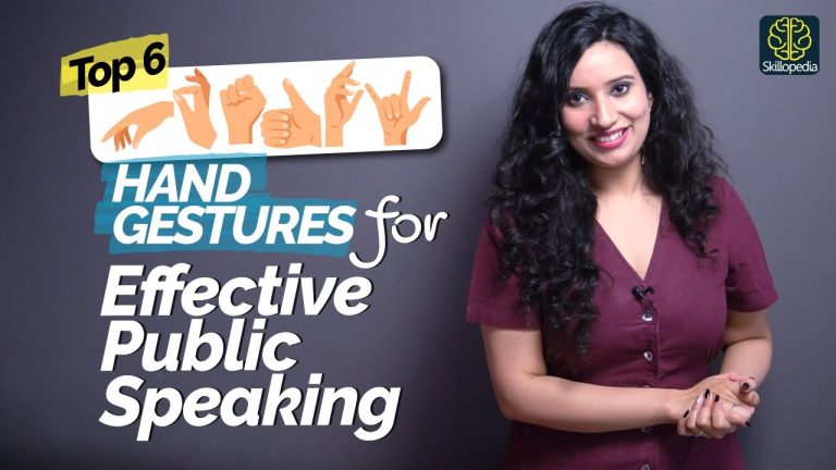 Gestures in Public Speaking