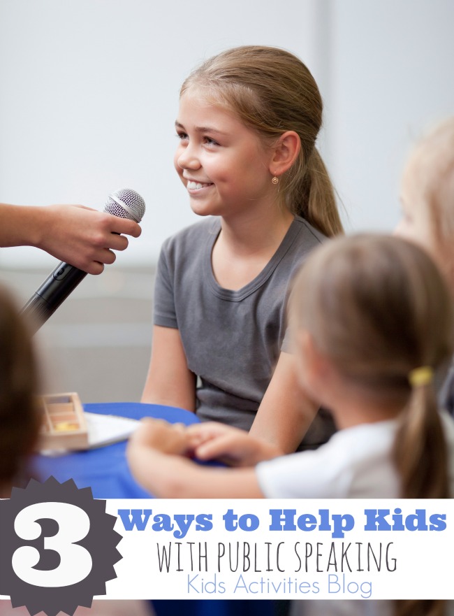 Public Speaking Activities for Kids
