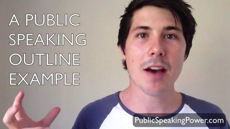 Public Speaking Outline