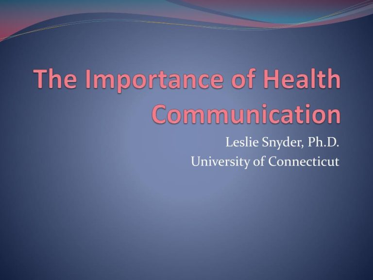 Explore Why Health Communication is Important