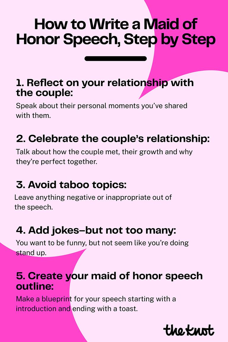 10 Secrets Of A Good Maid Of Honor Speech