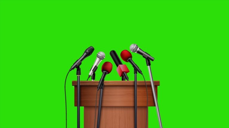 Lectern Green Screen