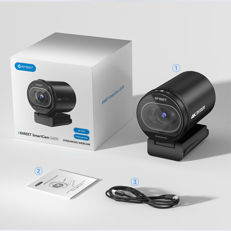 Emeet S600 4K Webcam for Streaming